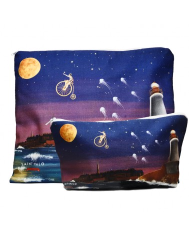 Pochette ou trousse Saint-malo le vent nous portera