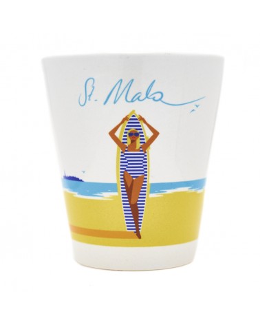 Le mug surfeuse de St Malo